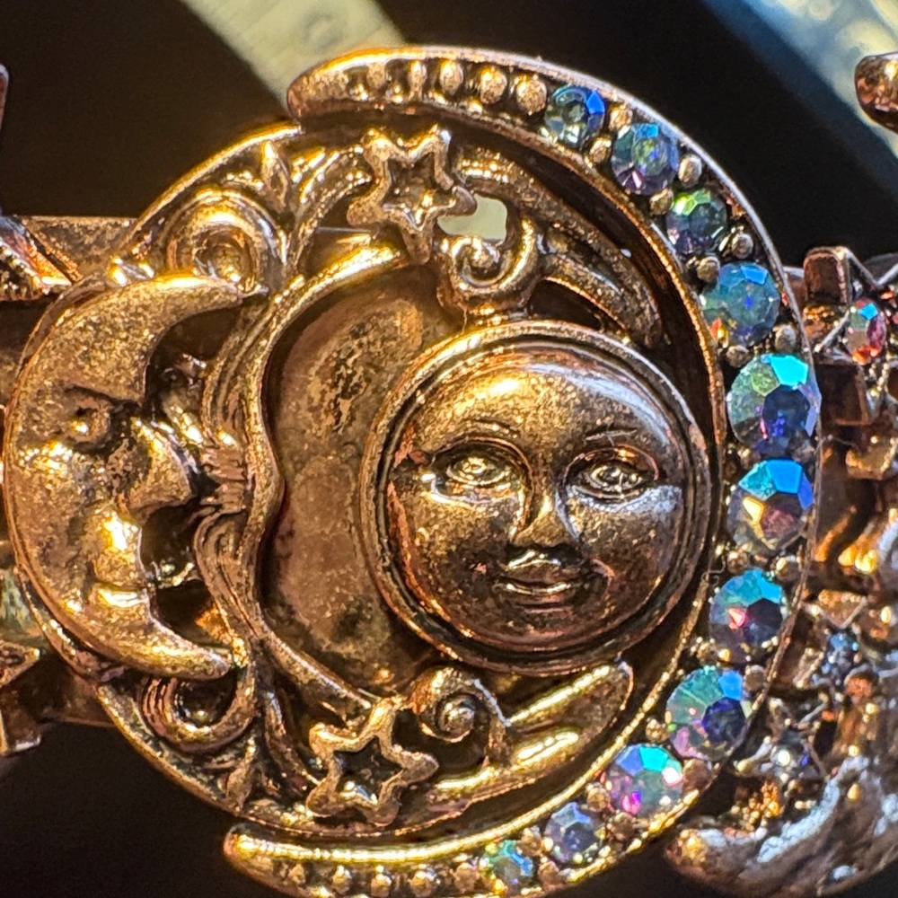 Celestial Gold Cuff Bracelet - image 4